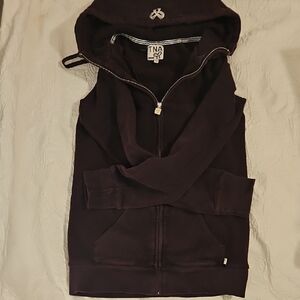 AritziaTNA Women's Deep Purple Full Zip Hoodie Sweatshirt